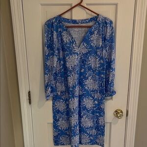 Lilly Pulitzer small cath dress in Boca blue croc in like new condition